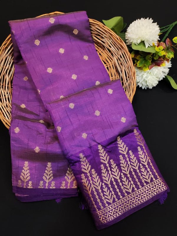 Pure Banarasi Raw Silk Saree with Zari for festival wear