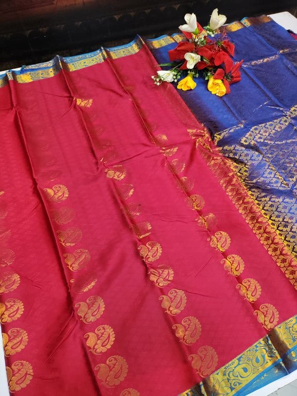 Take 5 Pure Semi Silk Sarees ₹4999 with Contrast Blouse for Festivals