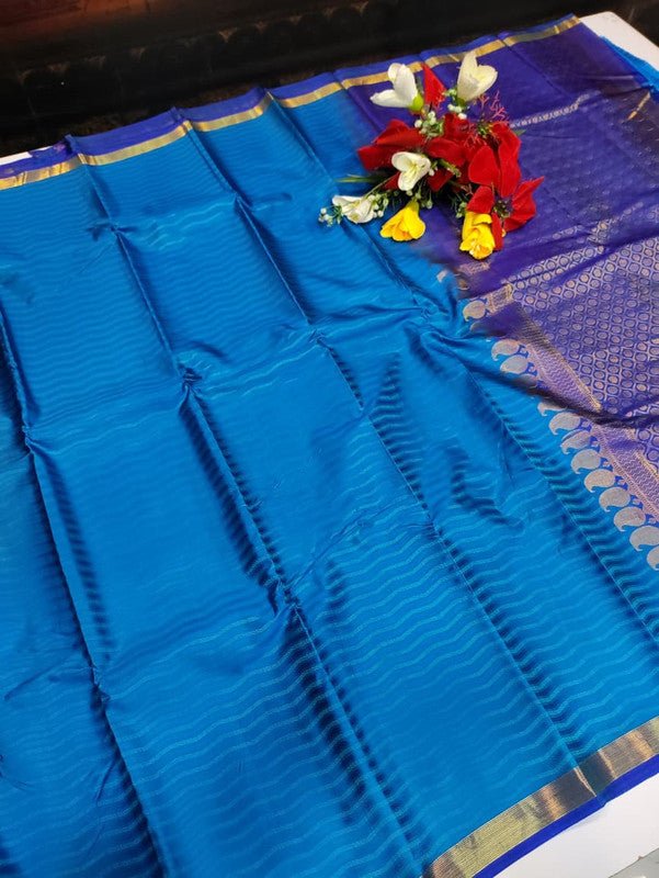Take 5 Pure Semi Silk Sarees ₹4999 with Contrast Blouse for Festivals