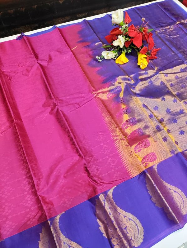 Take 5 Pure Semi Silk Sarees ₹4999 with Contrast Blouse for Festivals