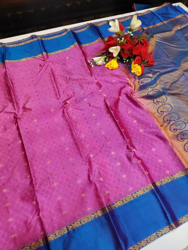 Take 5 Pure Semi Silk Sarees ₹4999 with Contrast Blouse for Festivals