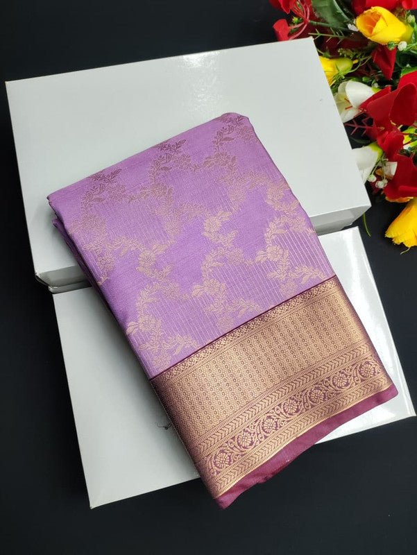 Pure Silk Cotton Saree with elegant zari work for wedding wear