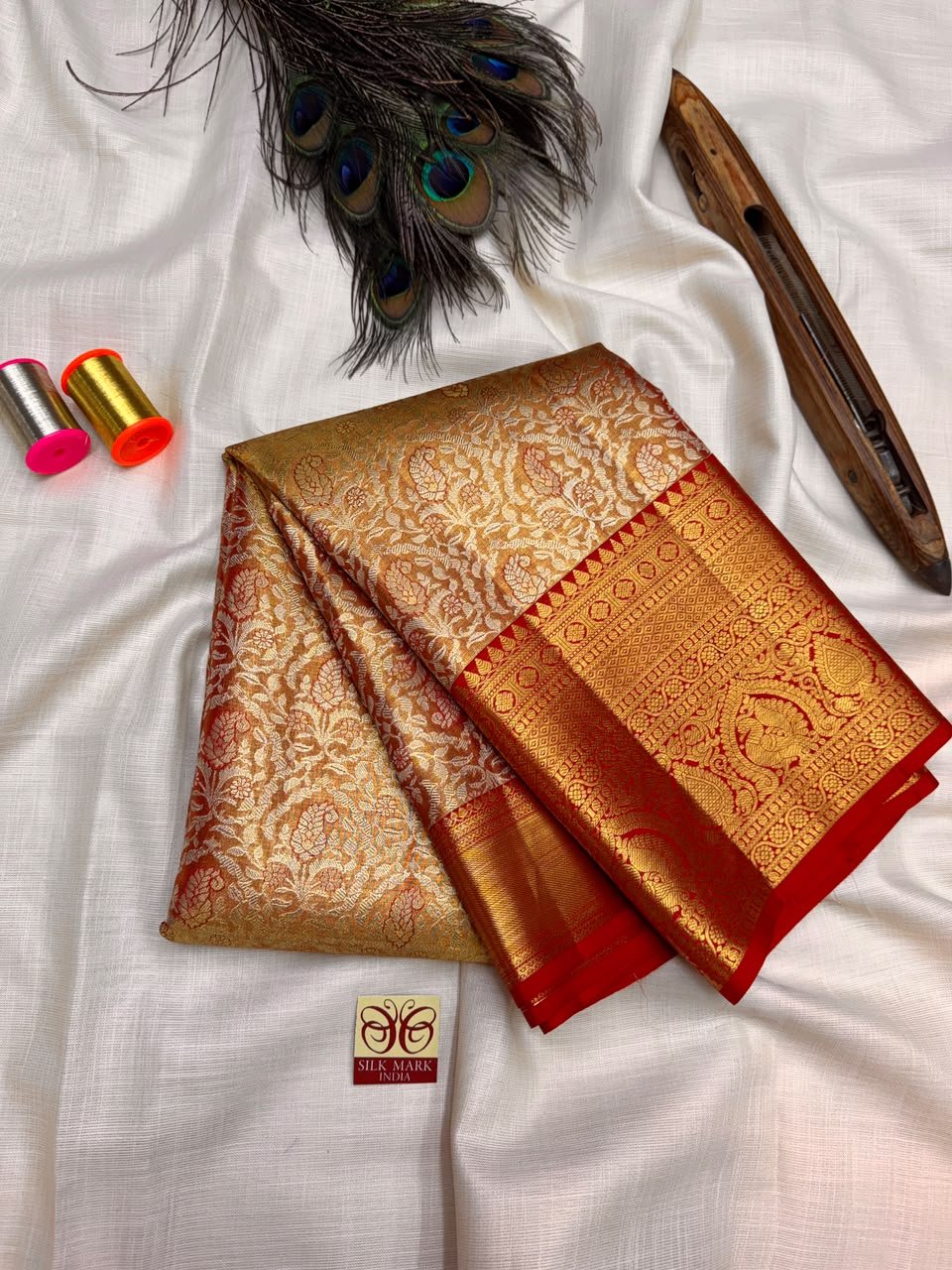 Pure Silk Saree – |100% Original Silk Traditional Elegance| M19 - Sri Sakthi Pugazh Tex - Pure Silk