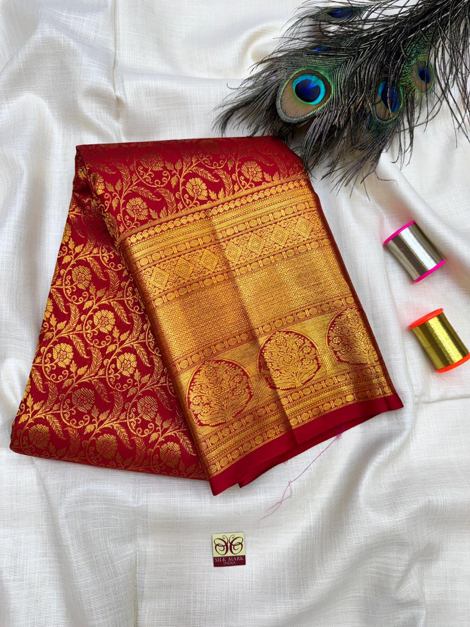 Pure Silk Saree – |100% Original Silk Traditional Elegance| M26 - Sri Sakthi Pugazh Tex - Pure Silk