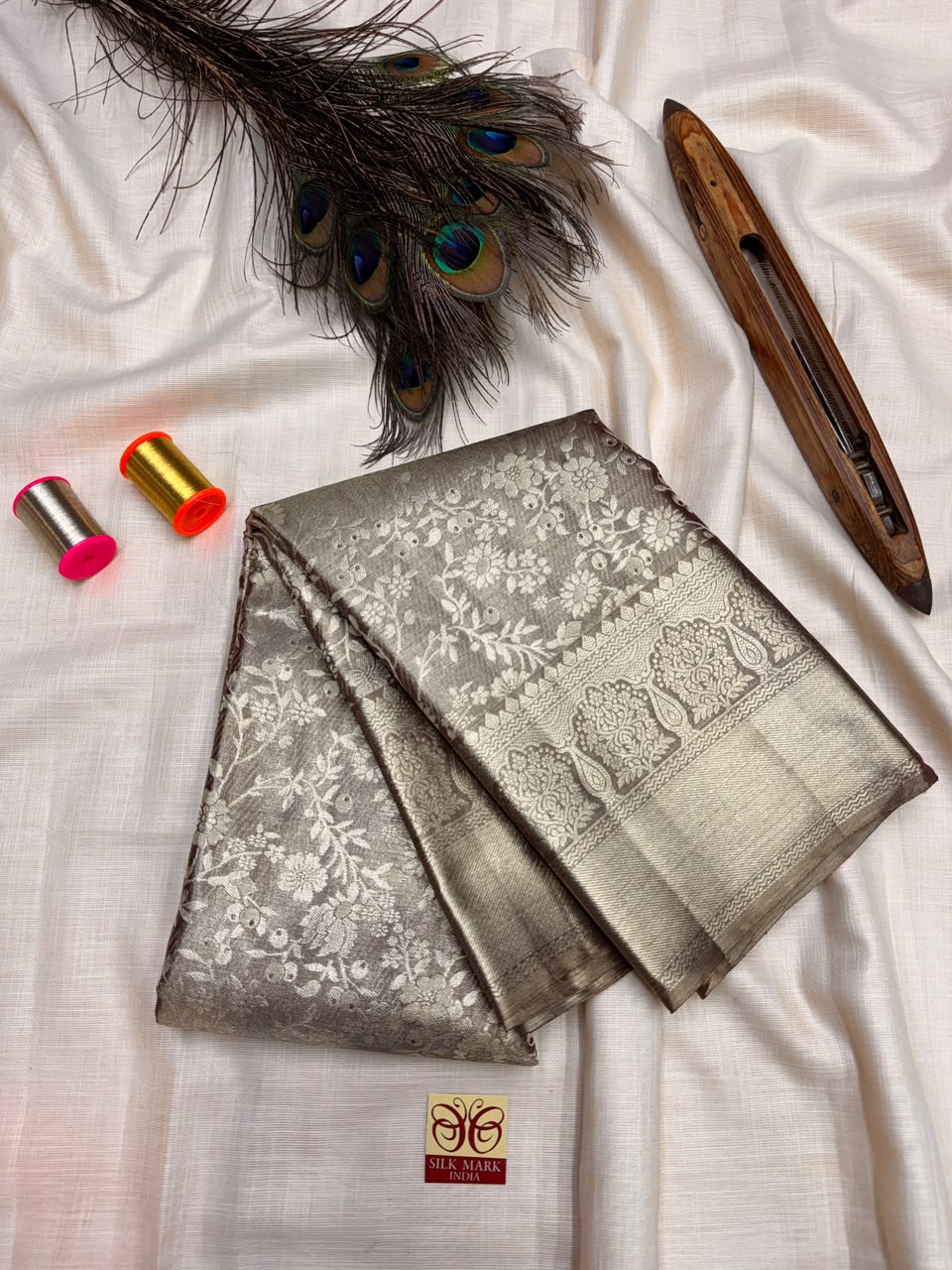 Pure Silk Saree – |100% Original Silk Traditional Elegance| M42 - Sri Sakthi Pugazh Tex - Pure Silk