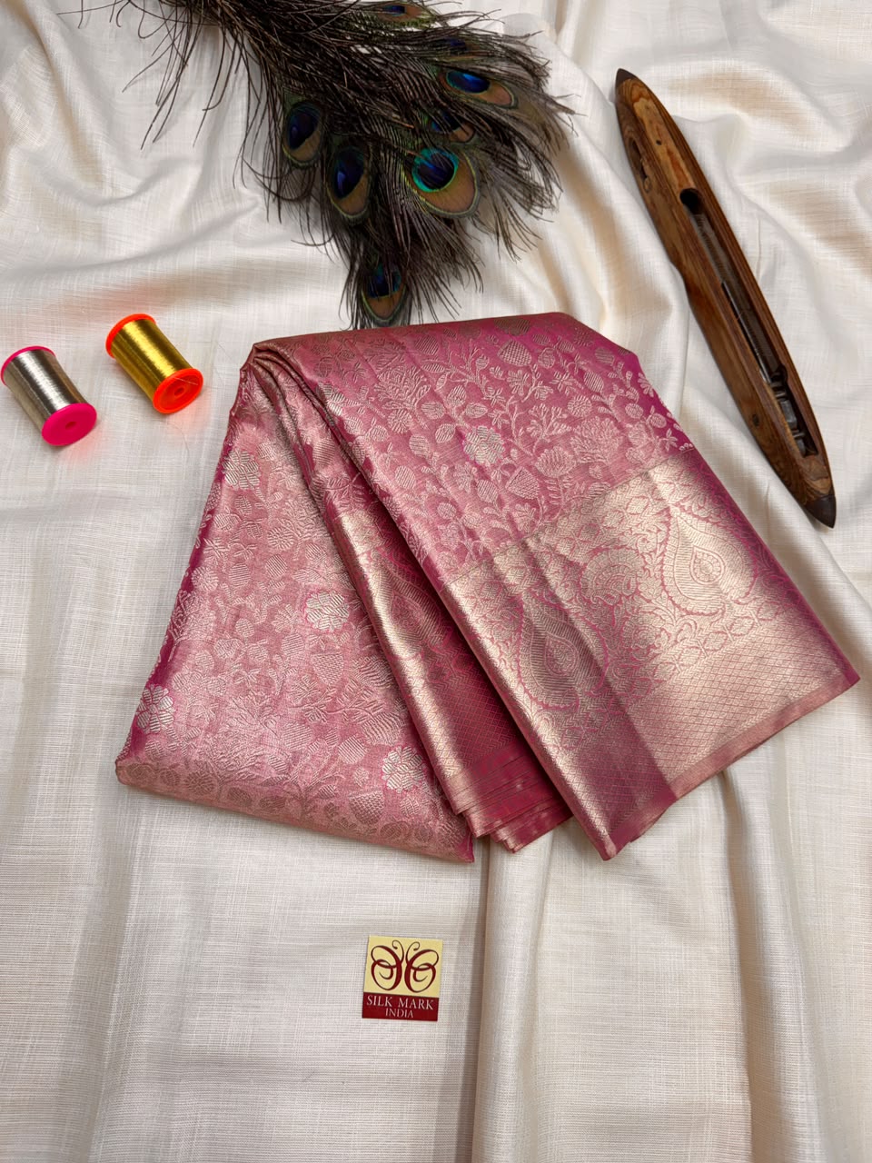 Pure Silk Saree – |100% Original Silk Traditional Elegance| M43 - Sri Sakthi Pugazh Tex - Pure Silk