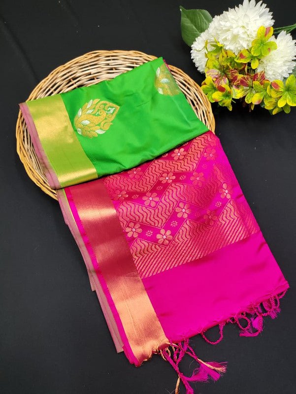 Ramaniyam Soft Silk | Zari Saree | RMY208 - Sri Sakthi Pugazh Tex RMY208 - Soft Silk