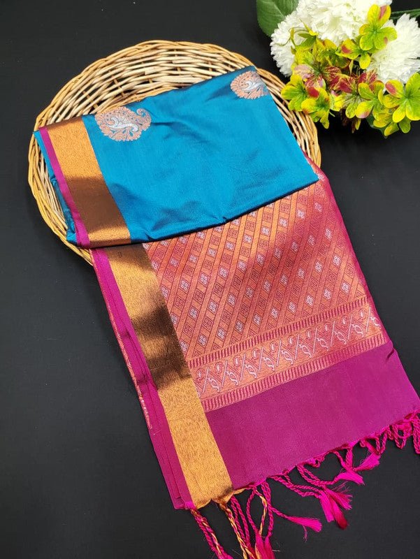 Ramaniyam Soft Silk | Zari Saree | RMY221 - Sri Sakthi Pugazh Tex RMY221 - Soft Silk