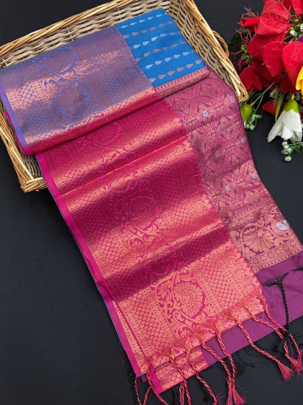 Ramaniyam Soft Silk | Zari Saree | RMY335 - Sri Sakthi Pugazh Tex RMY335 - Soft Silk