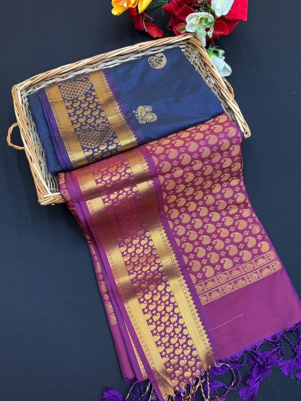 Ramaniyam Soft Silk | Zari Saree | RMY406 - Sri Sakthi Pugazh Tex RMY406 - Soft Silk