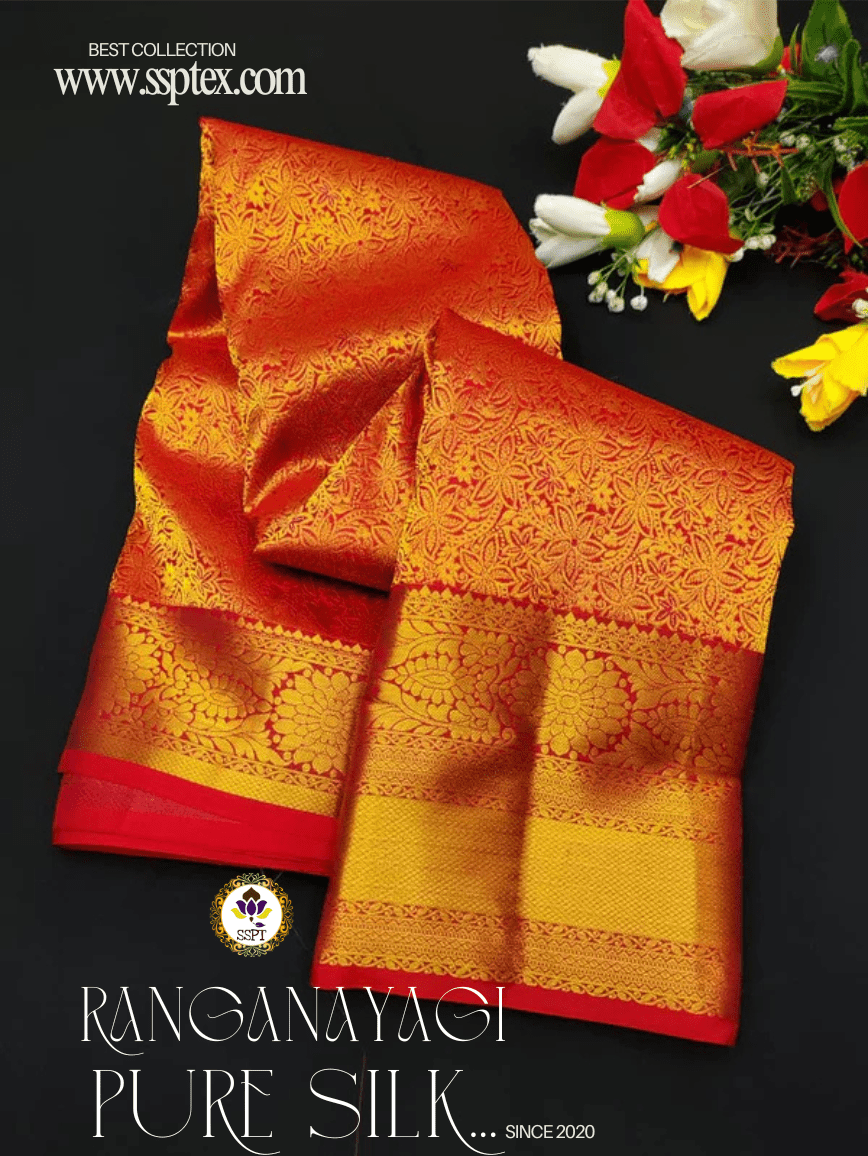 Ranganayagi Pure Pattu Silk E54 - Sri Sakthi Pugazh Tex E54 - Pure Silk