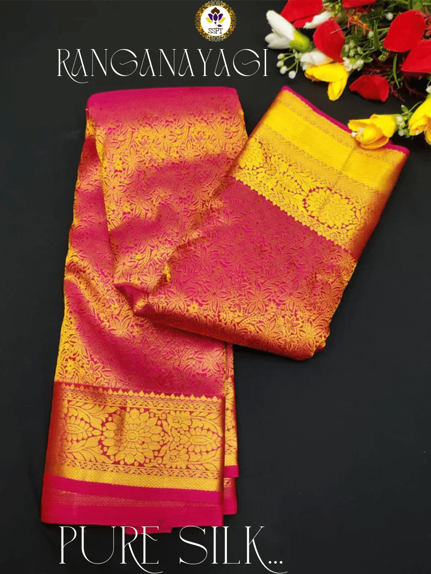 Ranganayagi Pure Pattu Silk E55 - Sri Sakthi Pugazh Tex E55 - Pure Silk