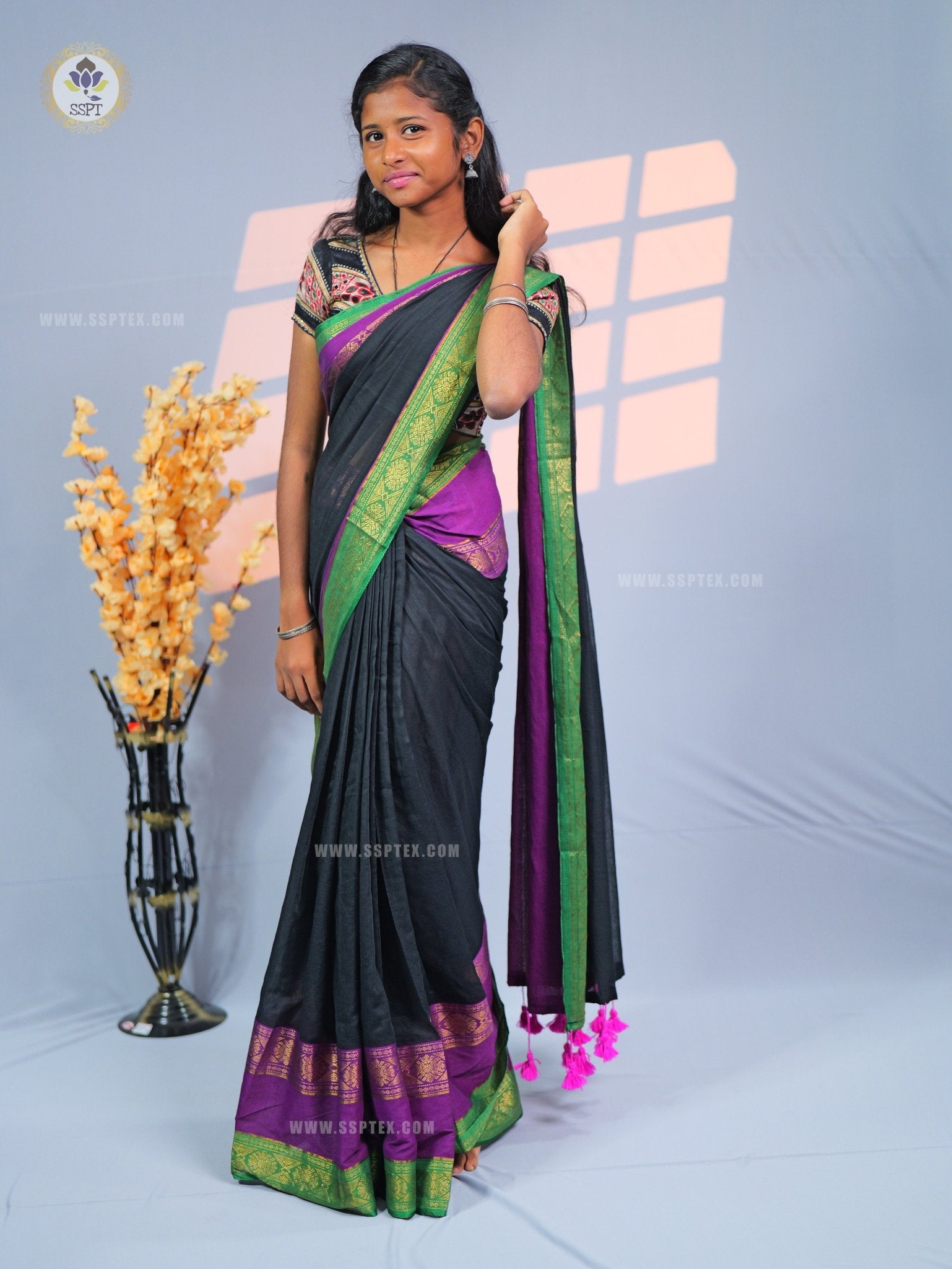 Renuga Cotton Saree | Zari Saree | RC21 - Sri Sakthi Pugazh Tex RC21 - Cotton Saree