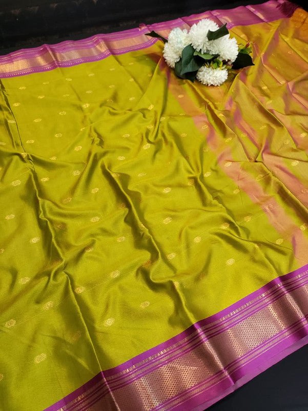 Ruby Soft Silk Saree with |Zari Work| R03 - Sri Sakthi Pugazh Tex - Ruby Soft Silk