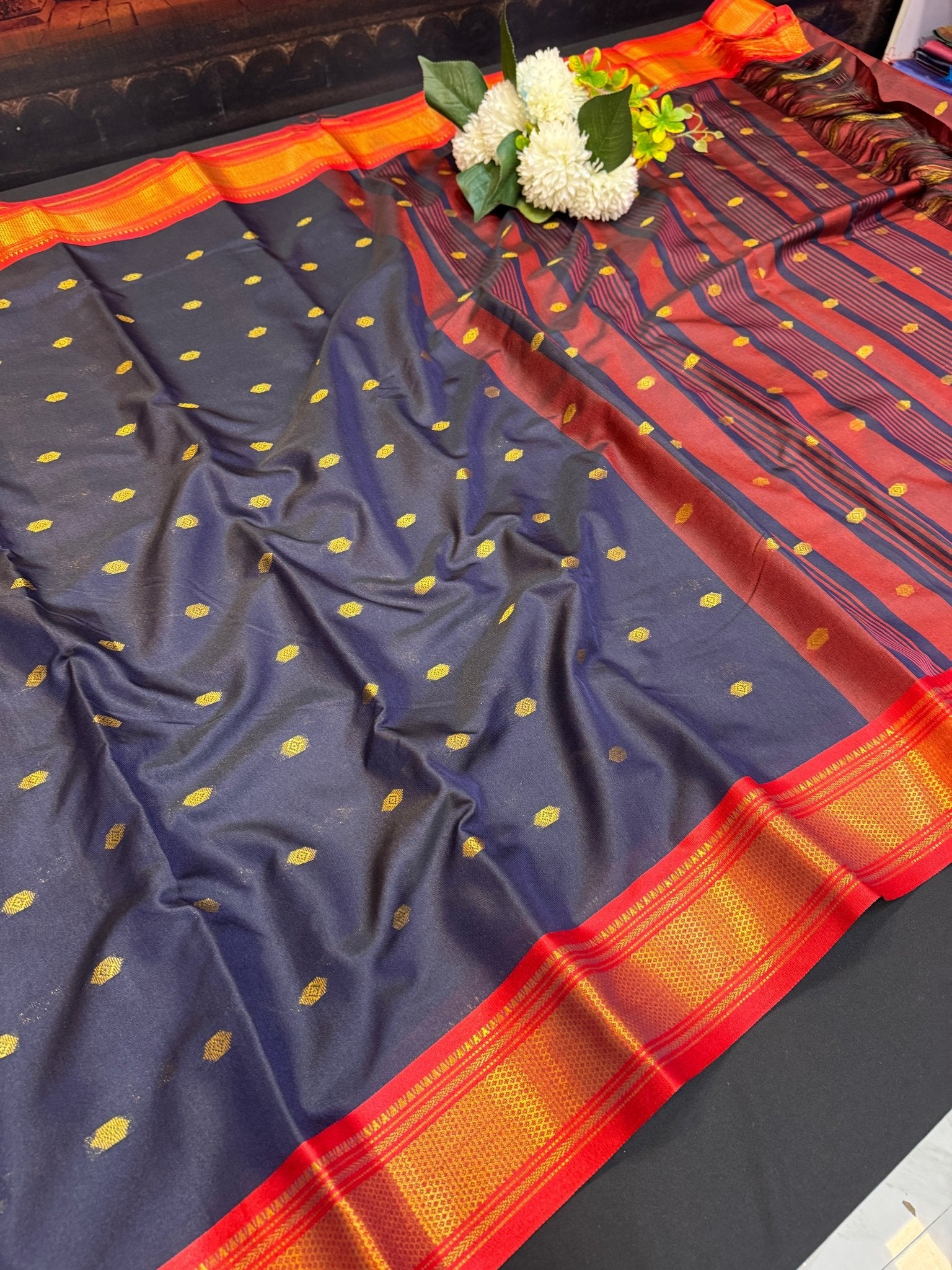 Ruby Soft Silk Saree with |Zari Work| R07 - Sri Sakthi Pugazh Tex - Ruby Soft Silk