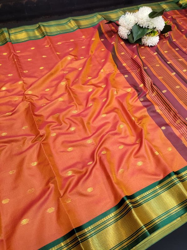 Ruby Soft Silk Saree with |Zari Work| R11 - Sri Sakthi Pugazh Tex - Ruby Soft Silk