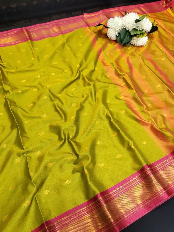 Ruby Soft Silk Saree with |Zari Work| R13 - Sri Sakthi Pugazh Tex - Ruby Soft Silk