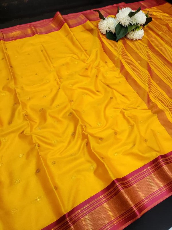Ruby Soft Silk Saree with |Zari Work| R18 - Sri Sakthi Pugazh Tex - Ruby Soft Silk