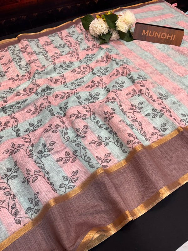 Rupam Digital Fancy Saree in premium fancy fabric for party wear