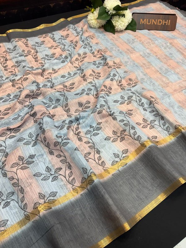 Rupam Digital Fancy Saree in premium fancy fabric for party wear
