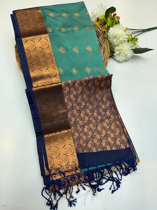 Semi Pure Art Silk Saree with elegant zari work for wedding wear
