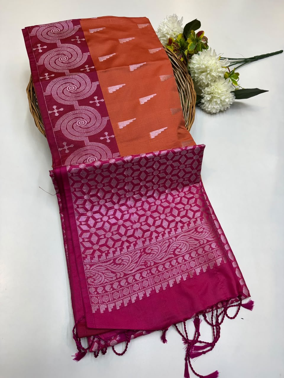 Semi Pure Art Silk Sarees | B-10 | SAS318 - Sri Sakthi Pugazh Tex - Semi Silk