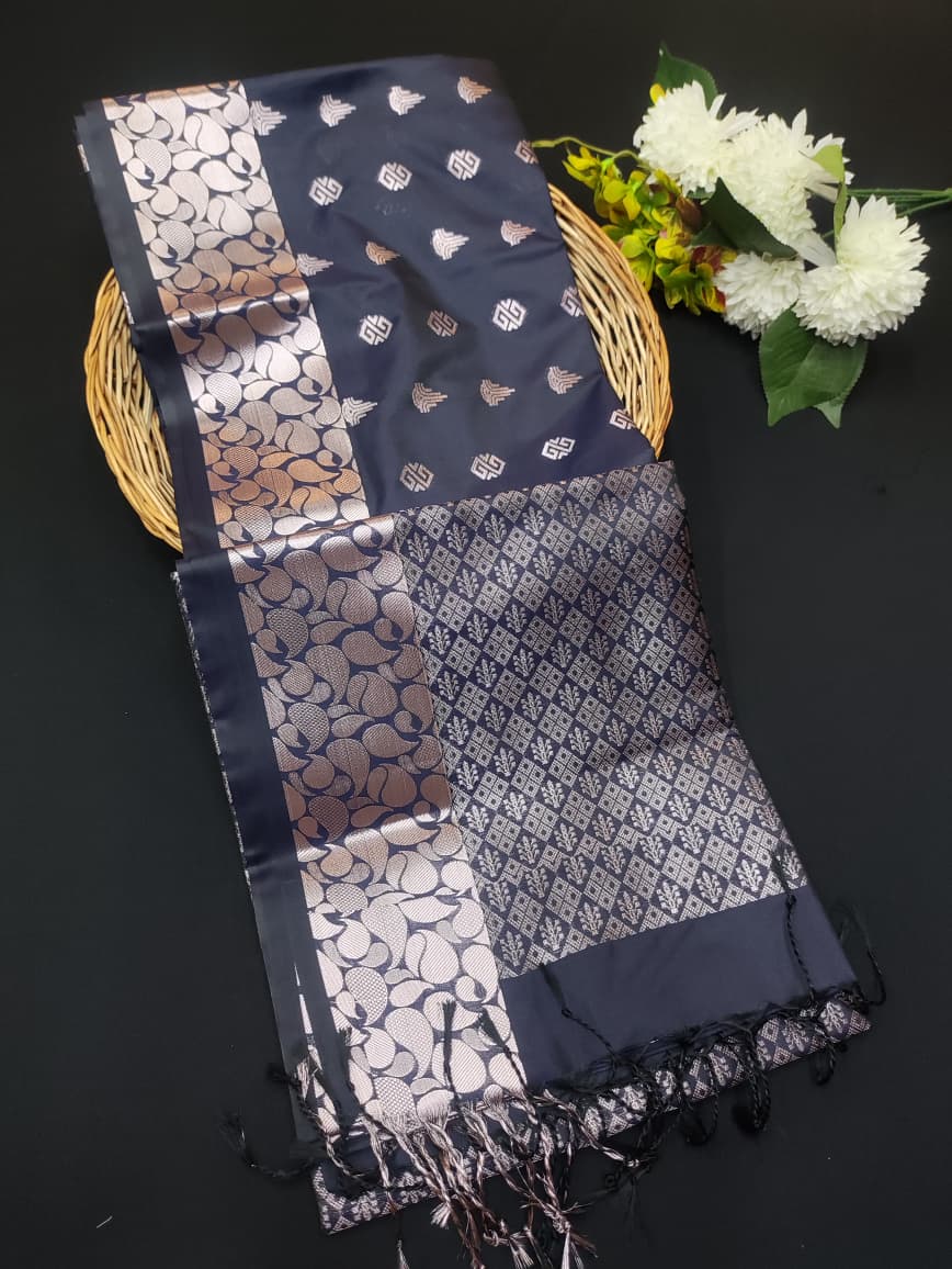 Semi Pure Art Silk Saree with elegant zari work for wedding wear