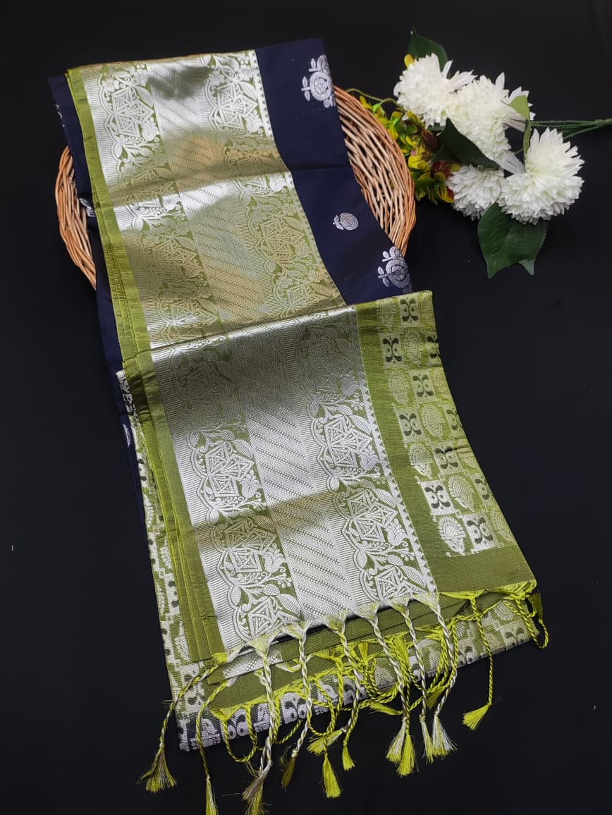 Semi Pure Art Silk Saree with elegant zari work for wedding wear