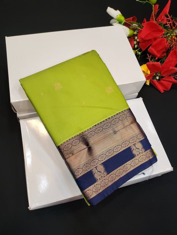 Semi Silk Saree (Mild Damage) with elegant zari work for weddings