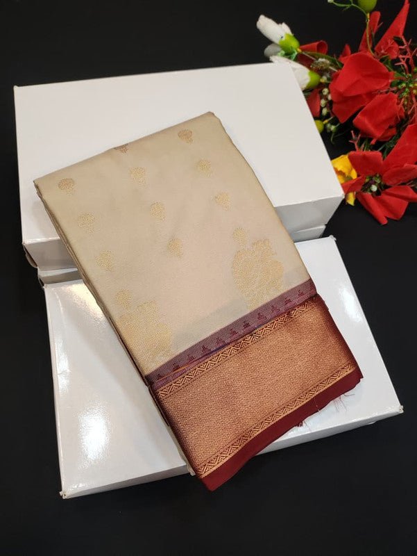 Semi Silk Saree (Mild Damage) with elegant zari work for weddings