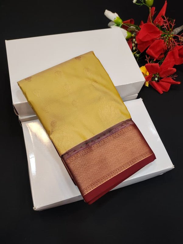 Semi Silk Saree (Mild Damage) with elegant zari work for weddings