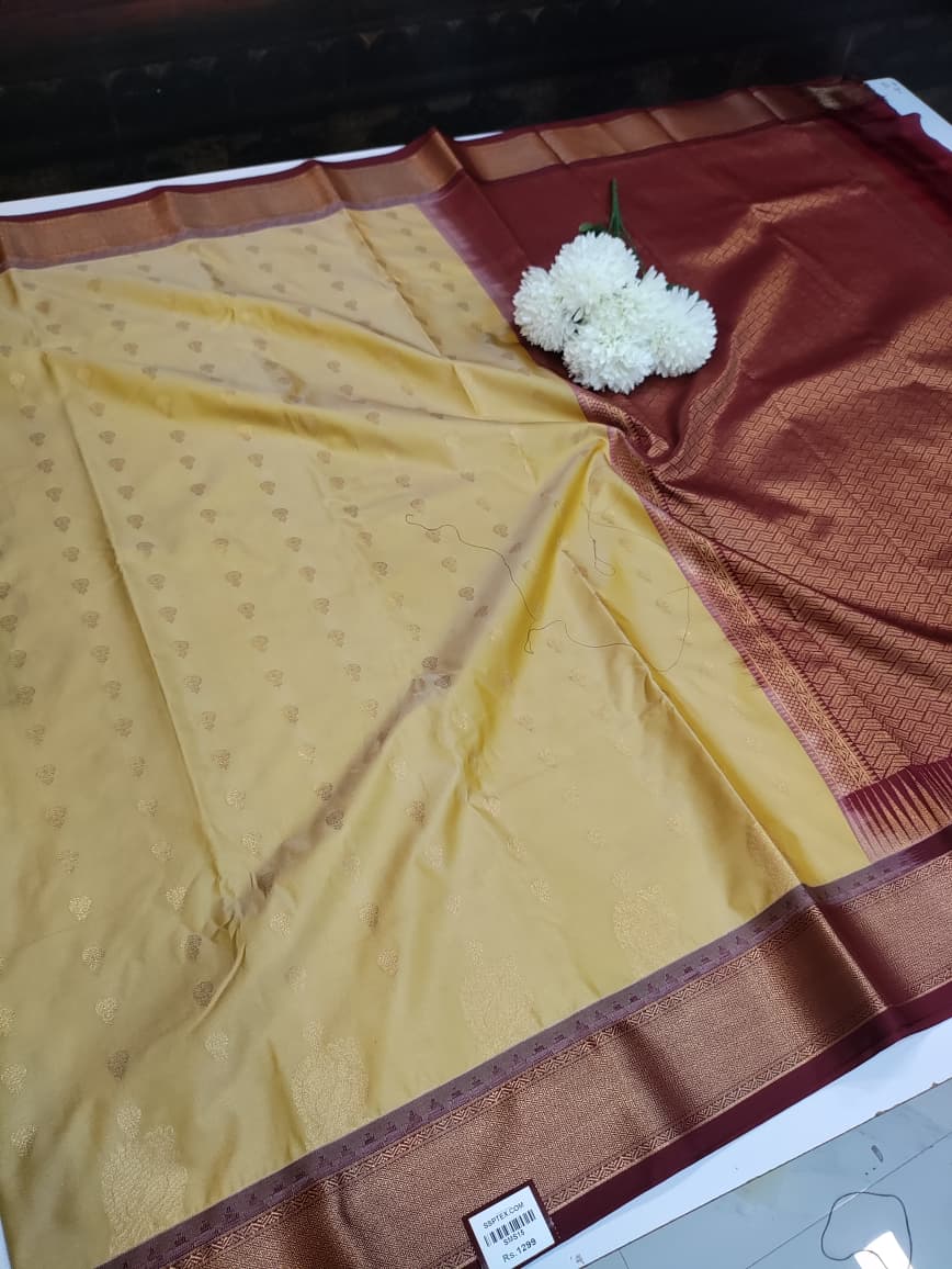 Semi Silk Saree (Mild Damage) SMS15 - Sri Sakthi Pugazh Tex SMS15 - Semi Silk