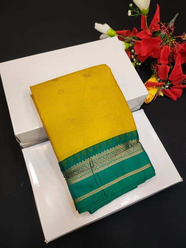 Semi Silk Saree (Mild Damage) with elegant zari work for weddings