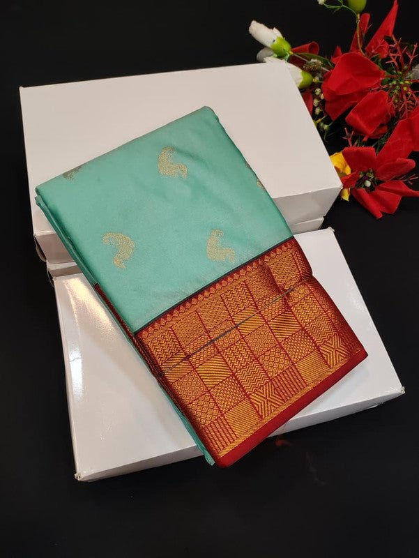 Semi Silk Saree (Mild Damage) with elegant zari work for weddings