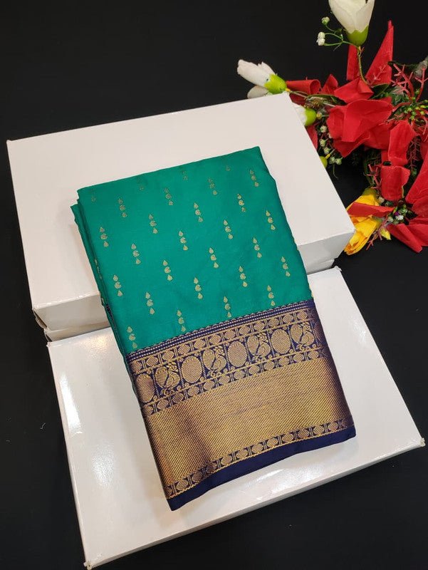 Semi Silk Saree (Mild Damage) with elegant zari work for weddings