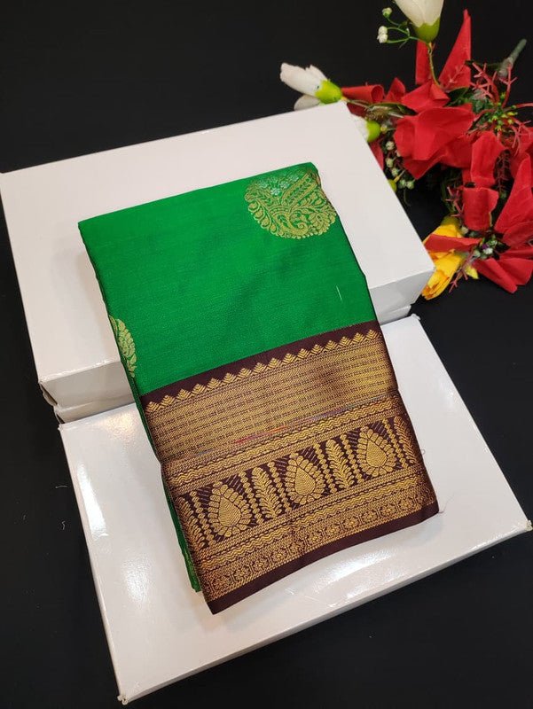 Semi Silk Saree (Mild Damage) with elegant zari work for weddings