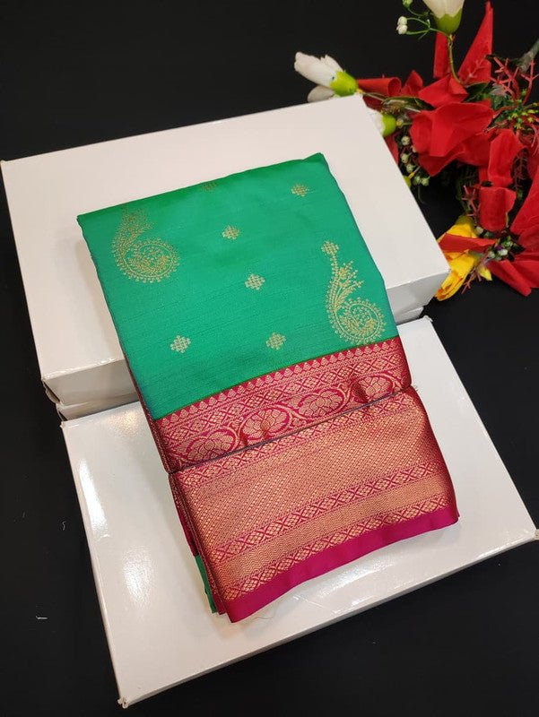 Semi Silk Saree (Mild Damage) with elegant zari work for weddings