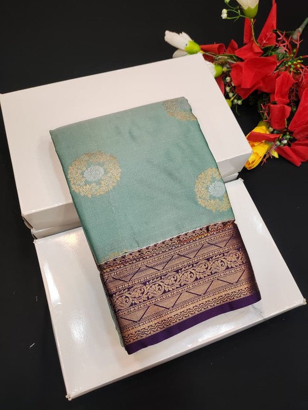 Semi Silk Saree (Mild Damage) with elegant zari work for weddings
