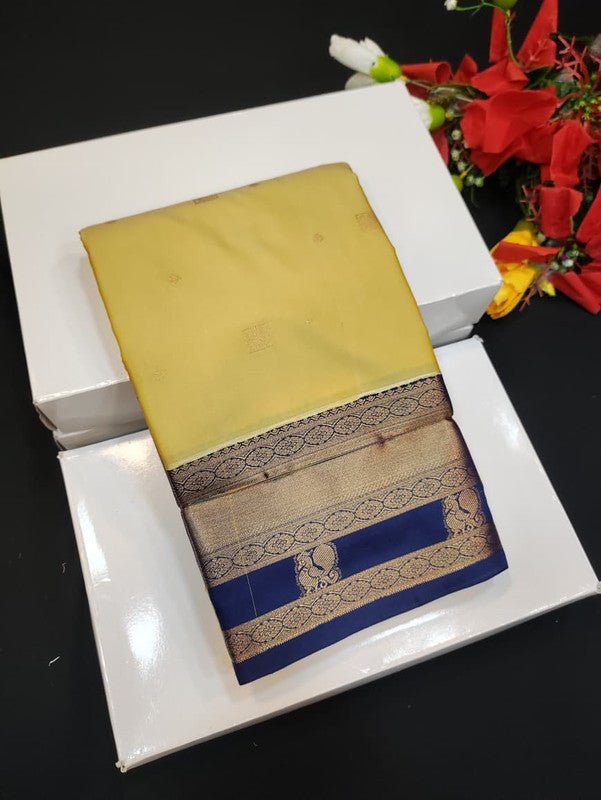 Semi Silk Saree (Mild Damage) with elegant zari work for weddings