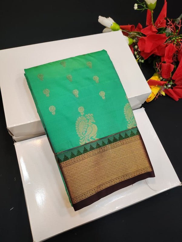 Semi Silk Saree (Mild Damage) with elegant zari work for weddings