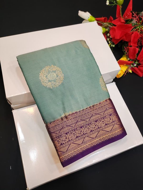 Semi Silk Saree (Mild Damage) with elegant zari work for weddings