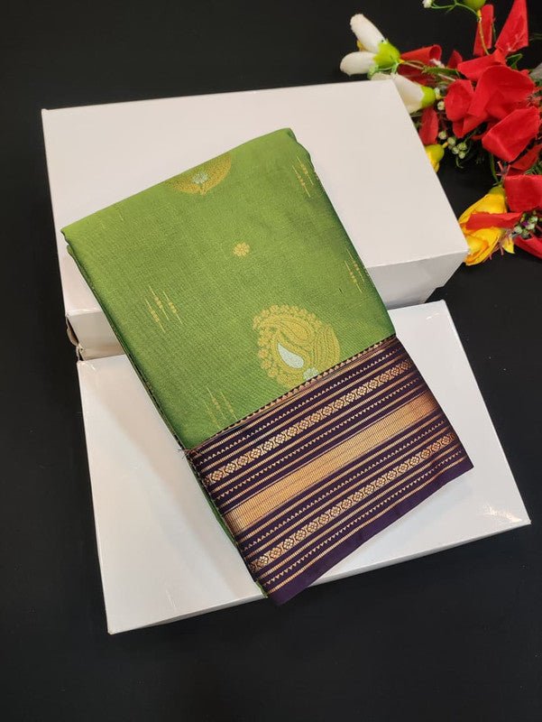 Semi Silk Saree (Mild Damage) with elegant zari work for weddings