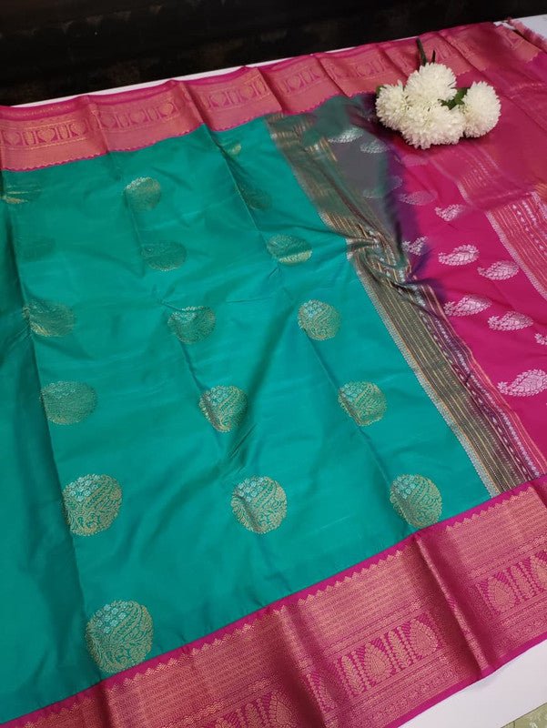 Semi Silk Saree (Mild Damage) SMS229 - Sri Sakthi Pugazh Tex SMS229 - Semi Silk