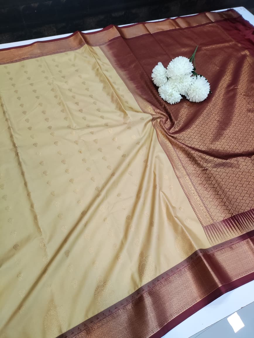 Semi Silk Saree (Mild Damage) SMS25 - Sri Sakthi Pugazh Tex SMS25 - Semi Silk