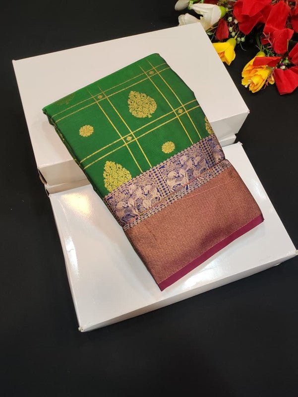 Semi Silk Saree (Mild Damage) with elegant zari work for weddings