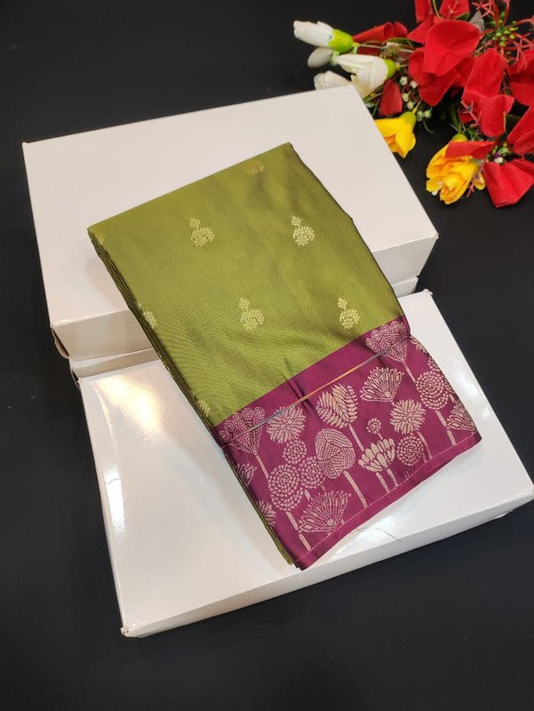 Semi Silk Saree (Mild Damage) with elegant zari work for weddings