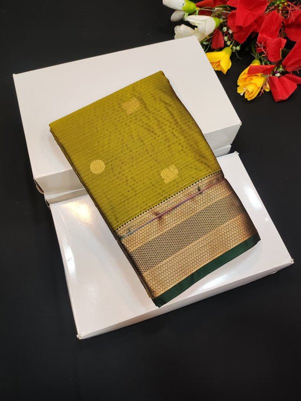 Semi Silk Saree (Mild Damage) with elegant zari work for weddings