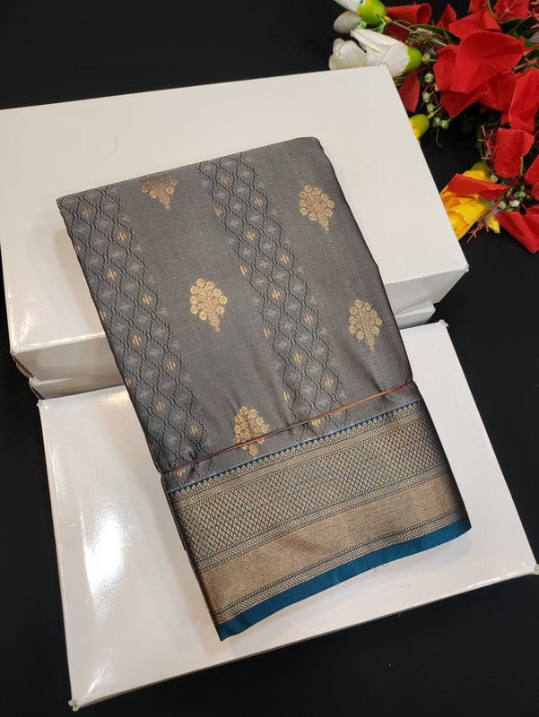 Semi Silk Saree (Mild Damage) with elegant zari work for weddings
