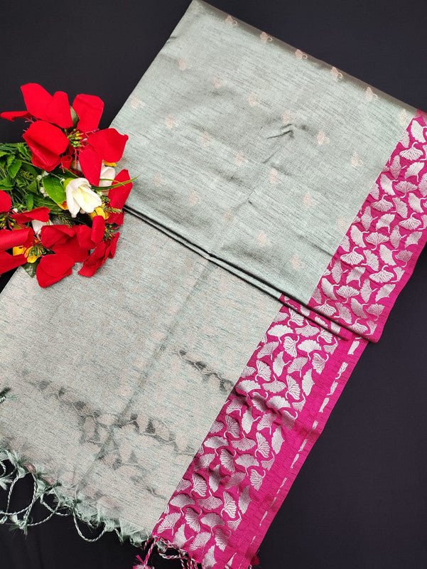 Slub Tissue Saree STS01