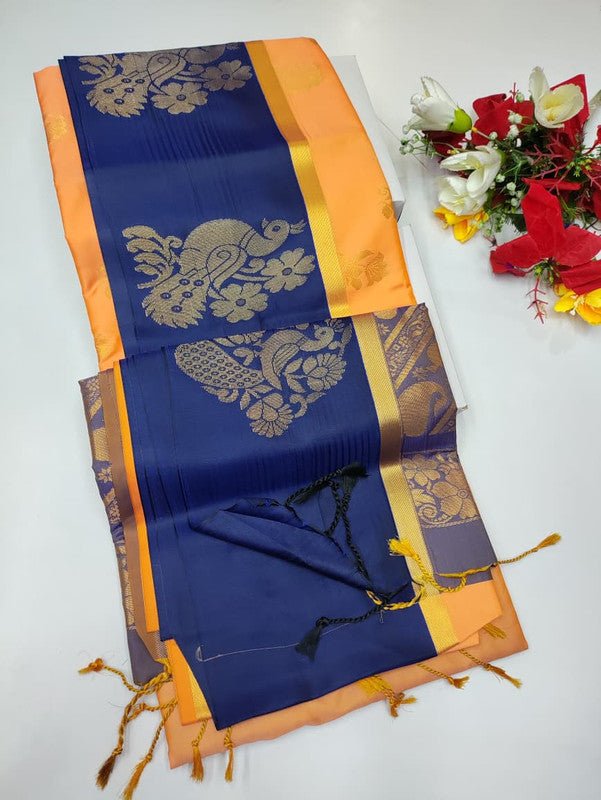 Stock Clearance Saree (B-3) SCK182 - Sri Sakthi Pugazh Tex - Soft Silk